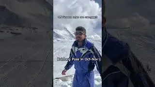 It&rsquo;s Snowing in Rohtang Pass❄️⛷️🎿#shorts #viral #challenge #travel #manali #rohtang #Himachal #vlog