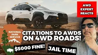Служба национальных парков ссылается на AWDS на дорогах с полным приводом