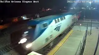 Amtrak #4 (21) Southwest Chief from Kingman, Winslow, and Gallup (12/2022)