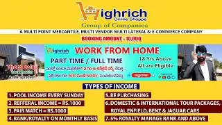 #HIGHRICH ONLINE SHOPPE | DIGITAL PLAN| GOLD RANK AND ROYALTY INCOME | MONTHLY NON WORKING INCOME