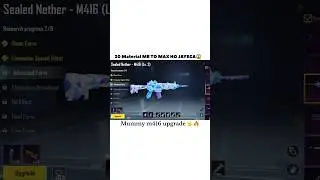 Mummy m416 upgrade with 20 material 🔥| mummy x suit create opening | #shorts #bgmi #pubgmobile
