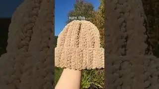 Learn how to crochet a teddy bear beanie 🧸🧶 #crochet #crochetbeanie #crochettutorial #crafts