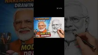 Narendra Modi Drawing, #shorts #modi #art #drawing @NarendraModi Thanks 🙏