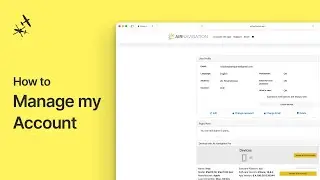 How to manage your Air Navigation Account