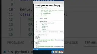 Unique enum in python