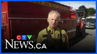 Firefighters work to contain Miramichi, N.B., wildfire