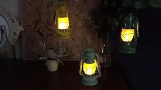 Фонарь ЛЕТУЧАЯ МЫШЬ, металл, имитация пламени, 21 LED, 24.5 см, таймер, батарейки, в асс.  482463