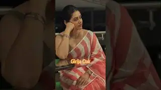 Girija Oak , blue saree  #sareefashion #fashiontrends #trendingshorts@trendingkadhai