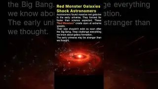 Red Monster Galaxies shock Astronomers #galaxy #spaceexploration #facts