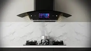 Asteria Chimney 60cm & 90cm | Smart Filterless Chimney with Infotainment Screen & 1500 CMH Suction