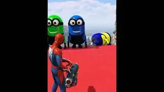 Epic Spider-Man Ragdoll Fails in GTA 5! 😆 #FunnyMoments #SpiderMan #GTA5
