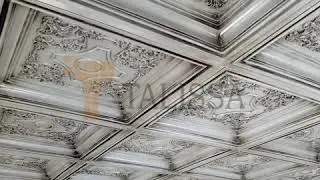 Talissa Decor TD03 &mdash; потолочная плитка с имитацией олова &mdash; установка потолочных плиток