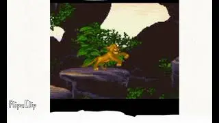 Disney Nintendo king Lion simba in 90s years v&iacute;deo game short movie