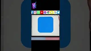 Social Media App Drawing (9) #coloring #satisfyingvideo #drawlogo #howtodraw