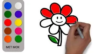 Drawing a flower for kids