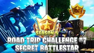 SECRET BATTLESTAR LOCATION! Week 7 Road Trip Challenges (Fortnite Season 5)