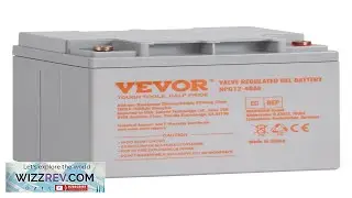 VEVOR Rechargeable AGM Marine Battery 12V 40AH with 400A Discharge Current Ideal