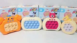 ASMR Playing Pop it Electronic Fast Push Game Fidget Toy | Stage Mode | Level Mode