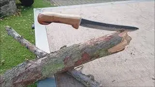 Seax knife forging out of old file