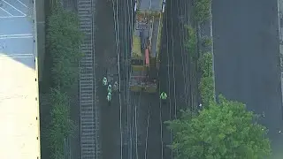 NJ Transit work train derails in Summit