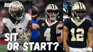 Saints vs Buccaneers Game Prediction | Should Alvin Kamara, Derek Carr, & Chris Olave Sit or Start?