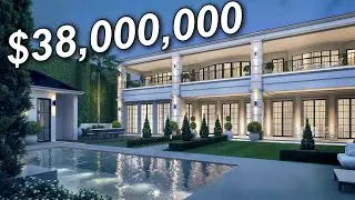 Touring a $38M Classical-Modern Estate with a Primary Private Terrace