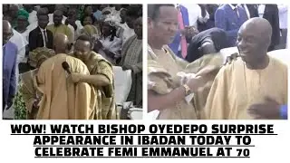WOW! WATCH BISHOP OYEDEPO GRAND APPEARANCE IN IBADAN TODAY TO CELEBRATE HIS SON IN THE LORD AT 70