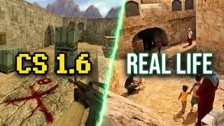 CS 1.6 Maps in Real Life | AI remake