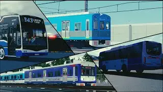 Compilado de bondis y trenes [Info en la descripción]