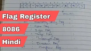 Q2 Flag Registers of 8086 in Hindi|| Microprocessor || Mumbai University