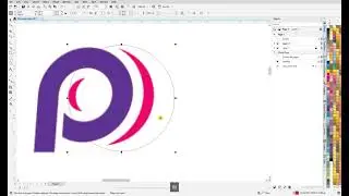 Logo redraw in CorelDraw with font