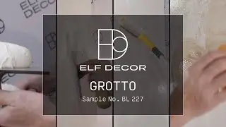 GROTTO Decorative Plaster application tutorial in Rio technique