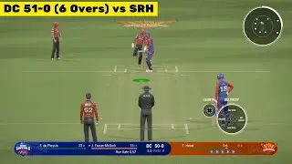 Delhi Capitals DC Powerplay vs Sunrisers Hyderabad SRH Gameplay - Cricket 24 Gameplay - IPL