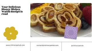 Disney Mickey Waffle Recipe