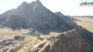 جبل ساق من جبال عنزة الشاعر عايد الضافي رحمه الله |  تصوير جوي | صدى و بدون صدى