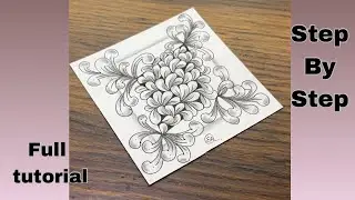 Zentangle Pattern-FLUX| Drawing Tutorial For Beginners