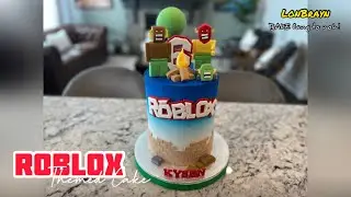 ROBLOX Themed Cake :Cake Decorating Tutorial