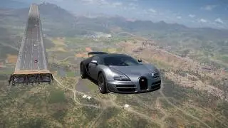 Forza Horizon 5 Long Big Jump Ramp with Bugatti Veyron Super Sport PS5