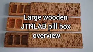 JTNLAB  LARGE WOODEN PILL BOX - HONEYCOMB OVERVIEW