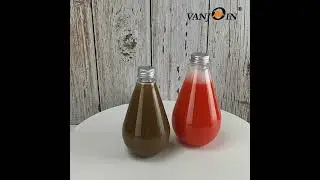Transparent Water Drop Shape Plastic Bottle Factory Supply