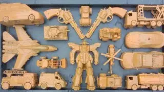 Cleaning Monster Car Toys, Fighter Jets, M16 Rifles, Garbage Trucks, Racing Motorbikes, Molen Trucks