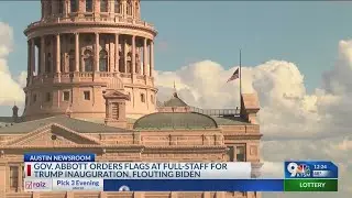 Abbott: Flags will be at full staff outside state buildings on Inauguration Day