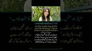 Aamina Malik Stands Up for Air Hostess on Flight | Viral Incident