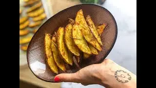 PATATAS  GAJO CON CURRY,  sin freír y muy fáciles de preparar! | Saboreanda