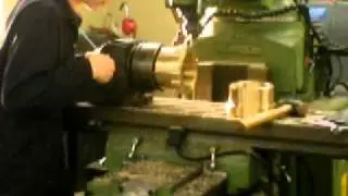 James Green machining new Petter Atomic main bearings