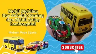 Mobil Mobilan Bus sekolah dan Mobil Balap #tayo #mainanmobil #mobiltayo 