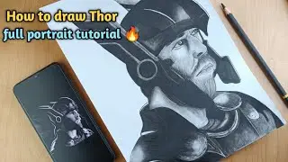 How to draw Thor full portrait tutorial 🔥 PART - 2