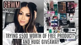 GRWM & HUGE BACK TO SCHOOL BEAUTY GIVEAWAY