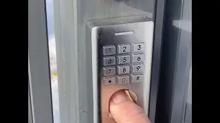 Кодовая панель на калитку и дверь со сканером отпечатков пальцев с алишки.  Настраиваем сами!