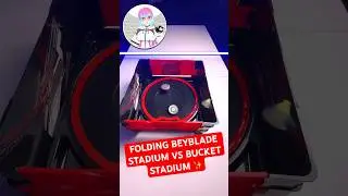 Is the folding Beyblade stadium better than the bucket stadium? #beyblade #beybladex #vtuber #anime